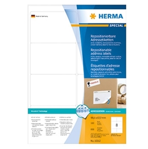 HERMA-etikett avtagbar 99,1 x 67,7 mm, 800 stk.