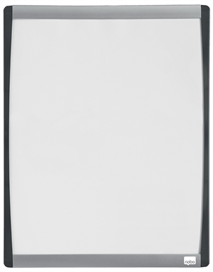 Nobo WB-tavle med buet ramme, hvit, 33,5x28cm.
