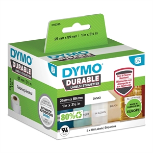 Dymo LabelWriter Holdbare etiketter 25 x 89 mm. Rull med 700 etiketter stk.