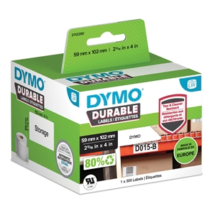 Dymo LabelWriter Slitesterk fraktetikett 59 mm x 102 mm stk.