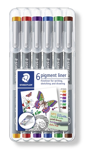 Staedtler Fineliner pigmentliner 0,5mm ass (6)