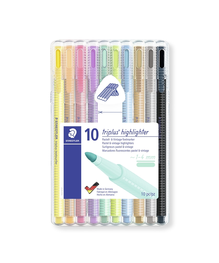 Staedtler Overstregningspen Textsurfer Triplus pastellsett (10)