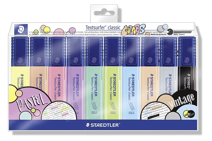 Staedtler Overstregningspen Textsurfer pastell/vintage sett (10)