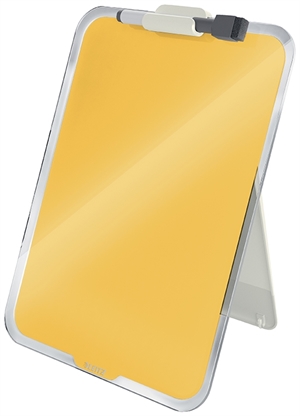 Leitz Clipboard i glass, i gul farge