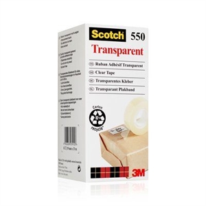 3M Tape Scotch 550 19mmx33m klar.