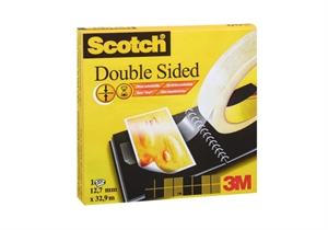 3M Scotch dobbeltsidig tape 12 mm x 33 m