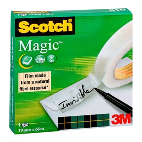 3M Tape Scotch Magic 19mmx66m - 3M Tape Scotch Magic 19 mm x 66 m
