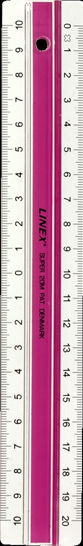 Linex superlineær 20cm S20MM rosa