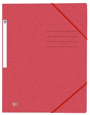 Oxford File+ Samlemappe A4, Mørk Rød