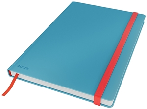 Leitz notisbok Cosy HC L lin med 80 ark 100g blå.