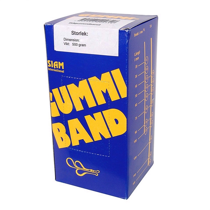 Siam Gummibånd nr. 32 75x3,0mm (500g)