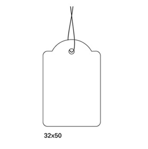 HERMA etikett hengekort med snor 32 x 50 mm, 1000 stk.