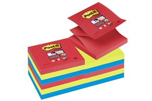 3M Post-it Z-Notes 76 x 76 mm, Super Sticky Jewel Pop - 6 pakke