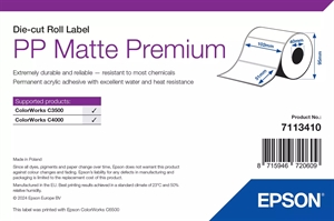 Epson PP Matte Etiketter Premium, Utstansede etiketter, 102 x 51mm ( 535 etiketter )
