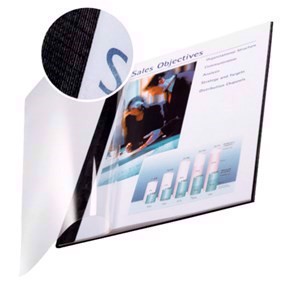 Leitz Omslag av kartong 3,5mm A4 svart/klar (10)