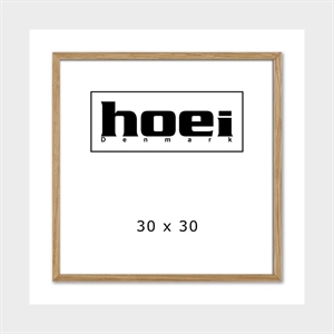 Massiv eikeramme til foto og plakater 30 x 30 cm