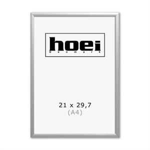 Silver Aluminiumramme - 21 x 29,7 cm (A4)