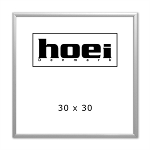 Silver aluminiumsramme - 30 x 30 cm