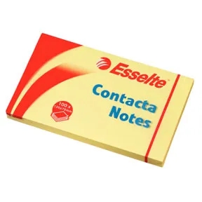 Esselte Contacta Notes 75 x 125 mm, gul