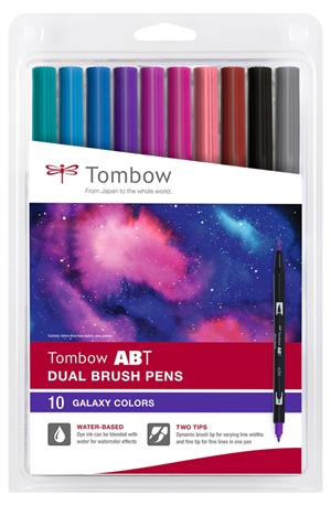 Tombow Marker ABT Dual Brush Galaxy Farger (10)