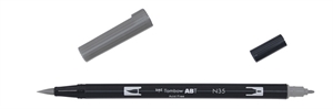 Tombow Marker ABT Dual Brush N35 kjølig grå 12.