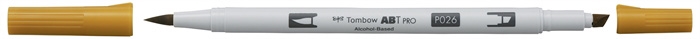Tombow Marker alkohol ABT PRO Dual Brush 026 gul gull