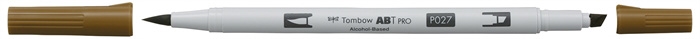 Tombow Marker alkohol ABT PRO Dual Brush 027 mørk oker