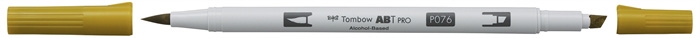 Tombow Marker alkohol ABT PRO Dual Brush 076 grønn oker