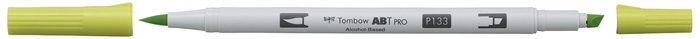 Tombow Marker alkohol ABT PRO Dual Brush 133 grønngul