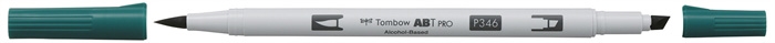 Tombow Marker alkohol ABT PRO Dual Brush 346 sjøgrønn