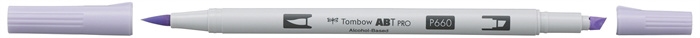 Tombow Marker alkohol ABT PRO Dual Brush 660 lavendelrødme
