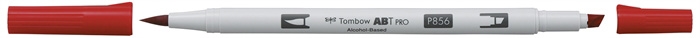 Tombow Marker alkohol ABT PRO Dual Brush 856 valmuerød