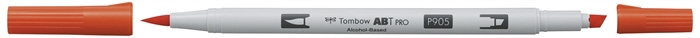 Tombow Marker alkohol ABT PRO Dual Brush 905 rød