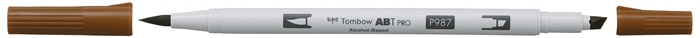 Tombow marker alkohol ABT PRO Dual Brush 987 bronse.