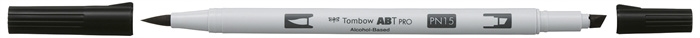 Tombow Marker alkohol ABT PRO Dual Brush N15 svart