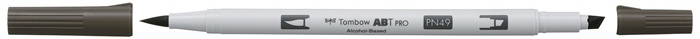 Tombow Marker alkohol ABT PRO Dual Brush N49 varm grå 8