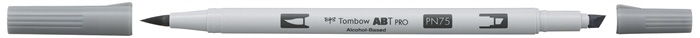 Tombow Marker alkohol ABT PRO Dual Brush N75 kjølig grå 3