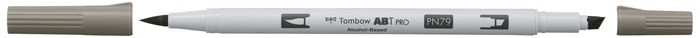 Tombow Marker alkohol ABT PRO Dual Brush N79 varm grå 2.