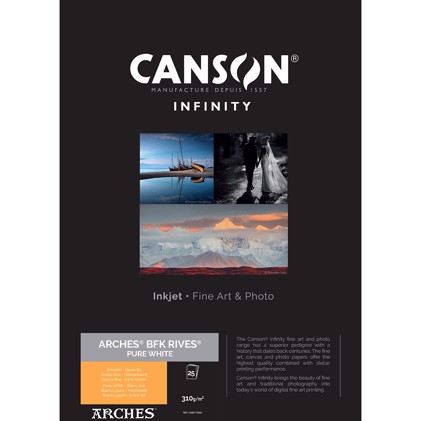 Canson BFK Rives (Pure White) 310 - A4, 25 sheets