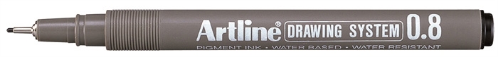 Artline Drawing System 0.8 svart