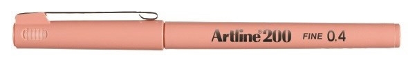 Artline Fineliner 200 Fine 0.4 abrikos