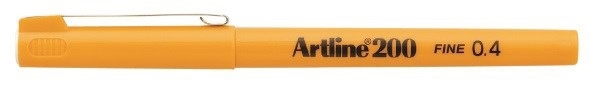 Artline Fineliner 200 Fine 0.4 gul