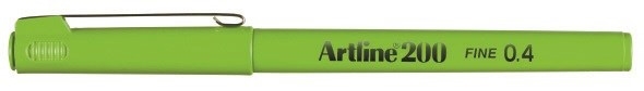 Artline Fineliner 200 Fine 0.4 limegrønn