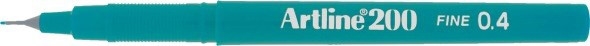 Artline Fineliner 200 Fine 0.4 mørkegrøn = Artline Fineliner 200 Fine 0.4 dark green