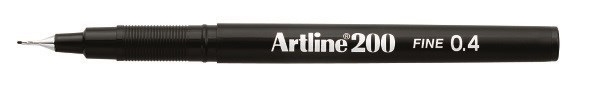 Artline Fineliner 200 Fine 0.4 sort -> Artline Fineliner 200 fin 0.4 sort