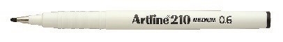Artline Fineliner 210 M 0.6 svart