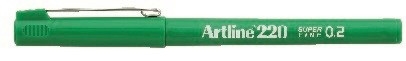 Artline Fineliner 220 SF 0.2, grønn.