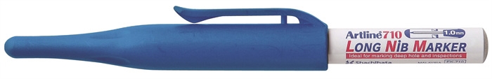 Artline Marker 710 med lang spiss, blå