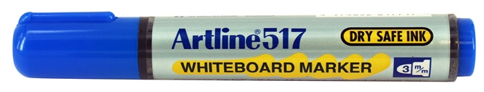 Artline Whiteboard Marker 517 blå translates to Norwegian as follows:

Artline Whiteboard Marker 517 blå