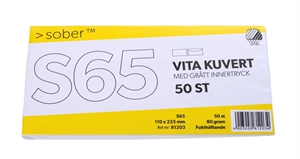 Mayer konvolutter hvite S65 FH (50)